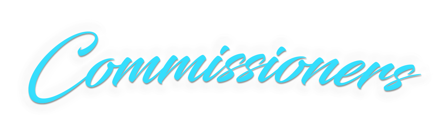 Commissioners Higher blue white