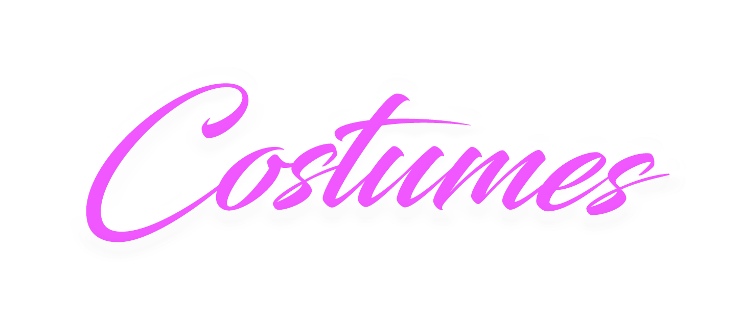 Costumes Purple White Glow