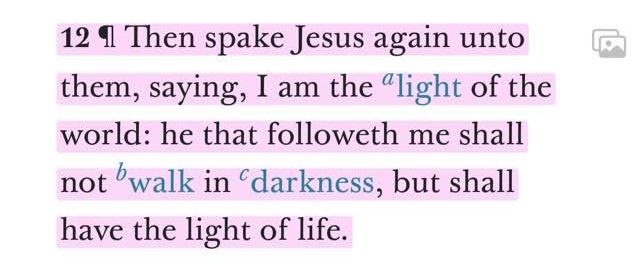 John 8:12 Light the World