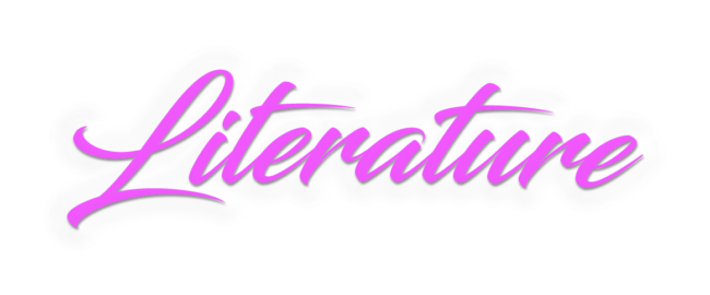 Literature white glow purple Literature white glow purple